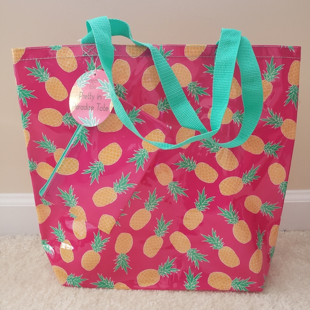 Vinyl Tote Bag with matching baguette